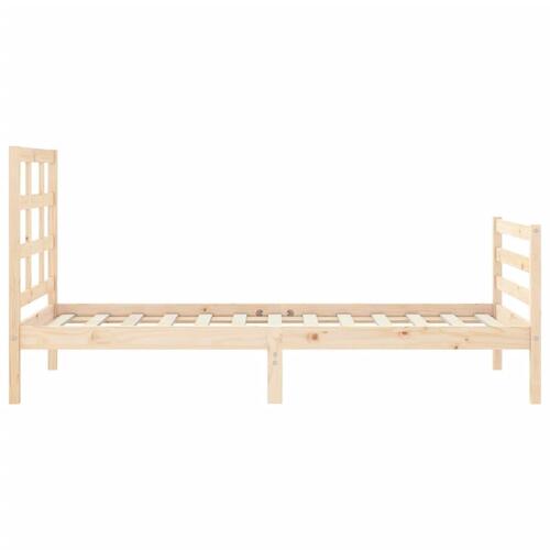 Sengeramme med sengegavl Small Single massivt træ