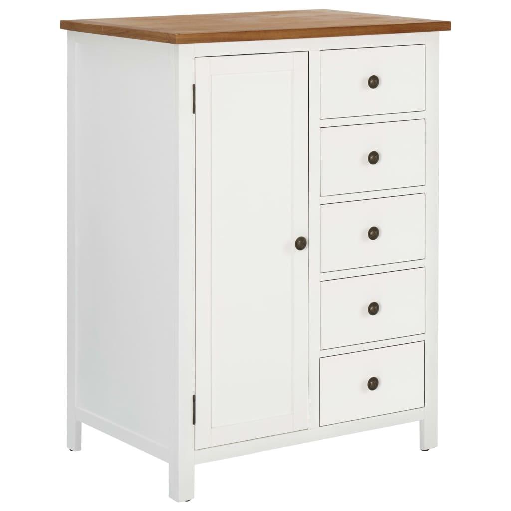 Klædeskab 76x52x105 cm massivt egetræ
