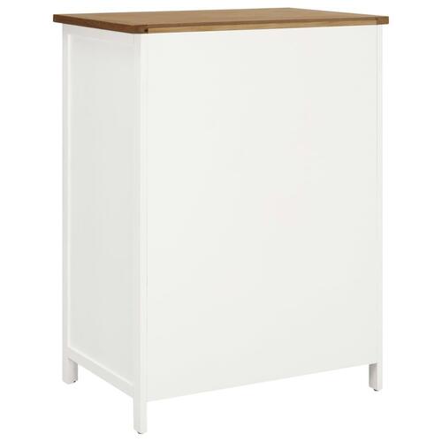 Klædeskab 76x52x105 cm massivt egetræ