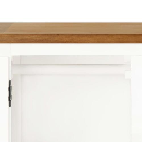 Klædeskab 76x52x105 cm massivt egetræ