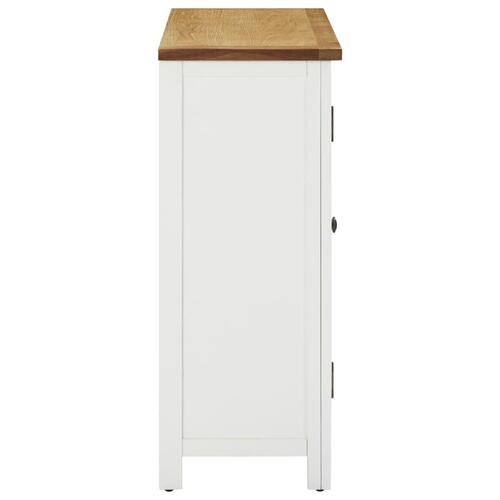 Vinskab 80x32x80 cm massivt egetræ