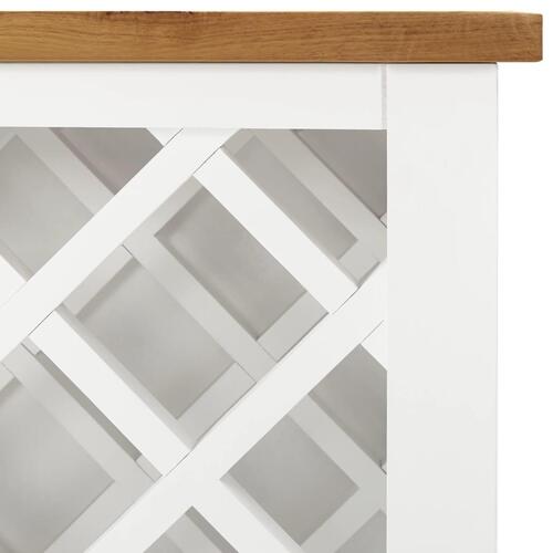 Vinskab 80x32x80 cm massivt egetræ