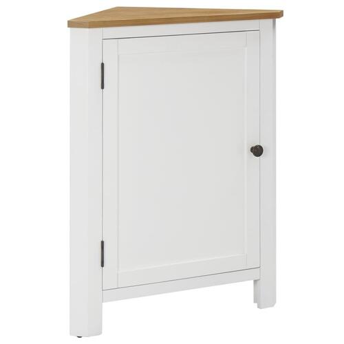 Hjørneskab 59 x 45 x 80 cm massivt egetræ
