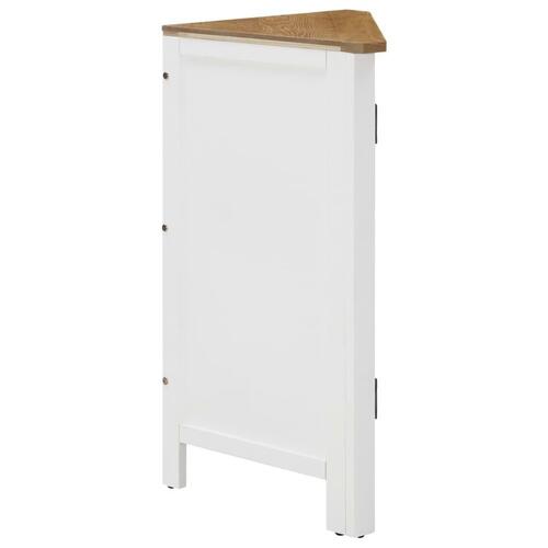 Hjørneskab 59 x 45 x 80 cm massivt egetræ