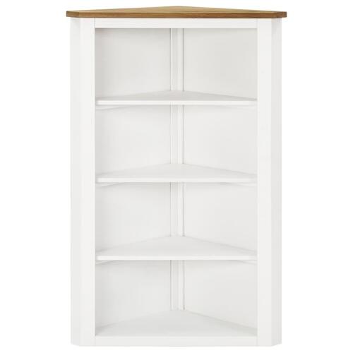 Hjørneskab 59x36x100 cm massivt egetræ
