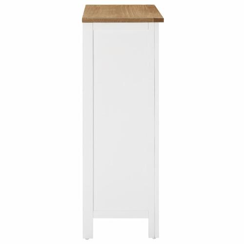 Vinskab 72x32x90 cm massivt egetræ