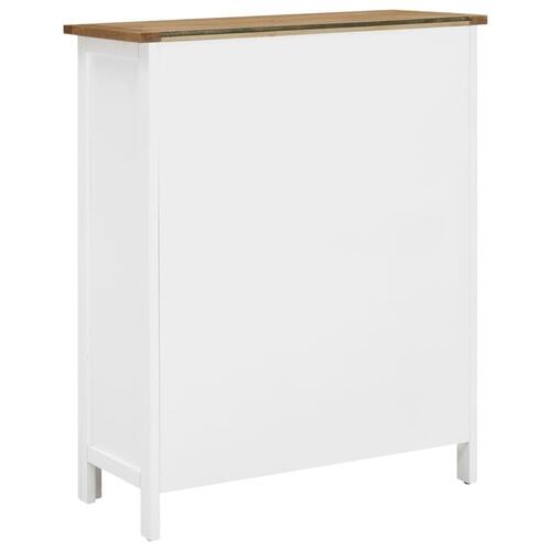 Vinskab 72x32x90 cm massivt egetræ