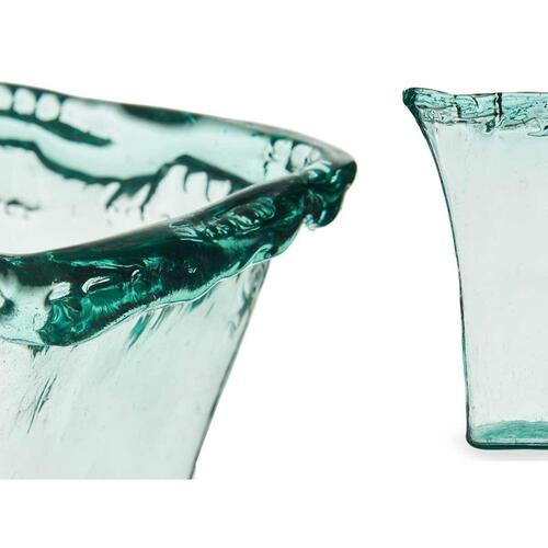 Vase 27 x 34,5 x 14 cm Krystal Gennemsigtig (2 enheder)