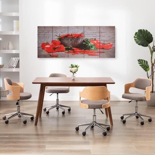 Lærredsprint paprika 200x80 cm flerfarvet