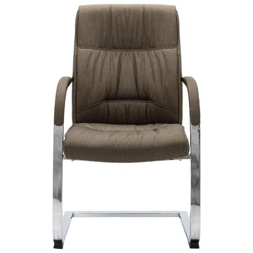 Kontorstol med cantilever stof gråbrun