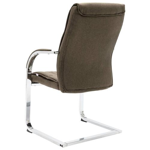 Kontorstol med cantilever stof gråbrun