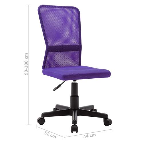 Kontorstol 44x52x100 cm meshstof lilla