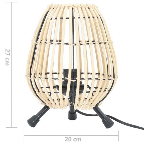 Bordlampe piletræ E27 60 W 20x27 cm