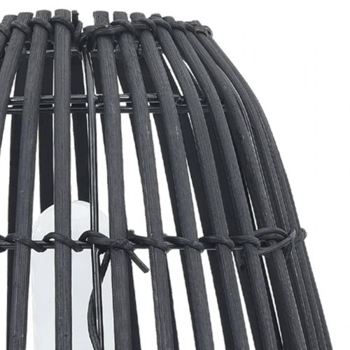 Bordlampe piletræ E27 60 W 20x27 cm sort