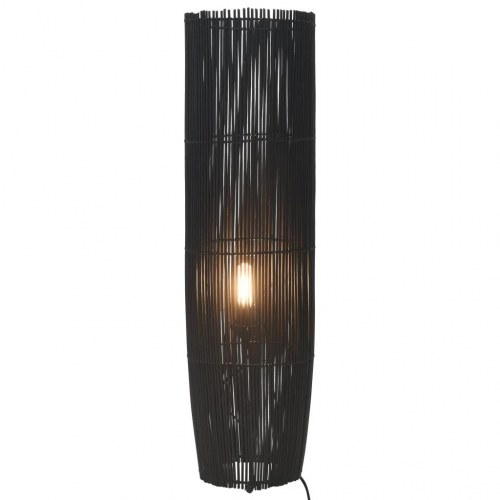 Gulvlampe E27 52 cm piletræ sort