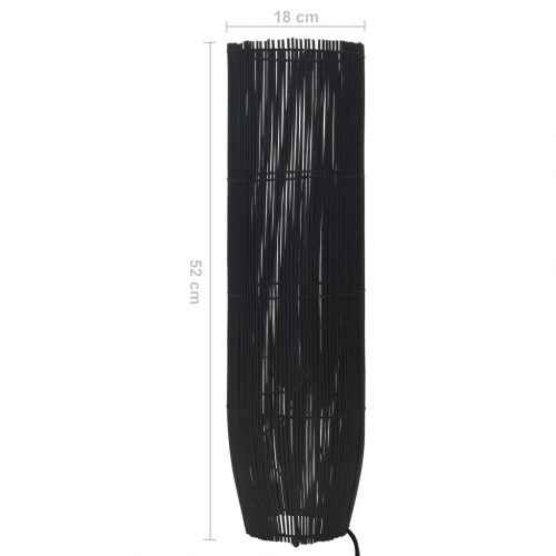 Gulvlampe E27 52 cm piletræ sort