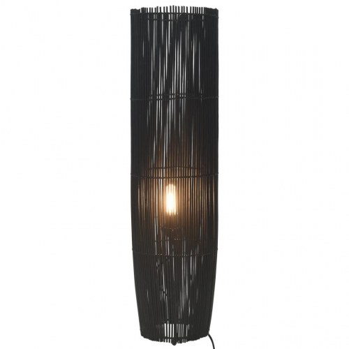 Gulvlampe E27 61 cm piletræ sort