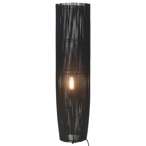 Gulvlampe E27 72 cm piletræ sort