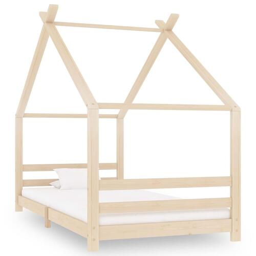 Sengestel til børneseng 90x200 cm massivt fyrretræ