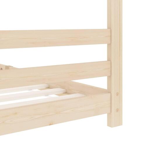 Sengestel til børneseng 90x200 cm massivt fyrretræ