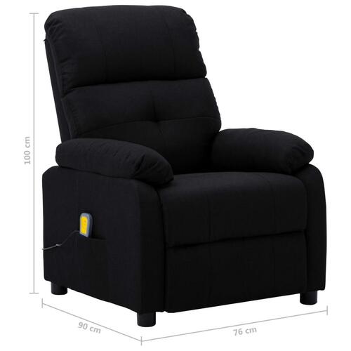 Massagestol stof sort
