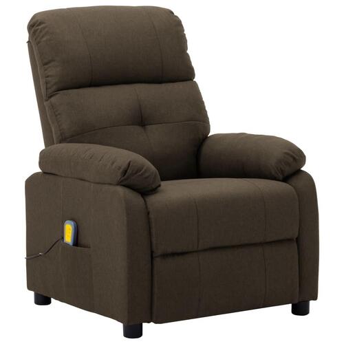 Massagestol stof brun