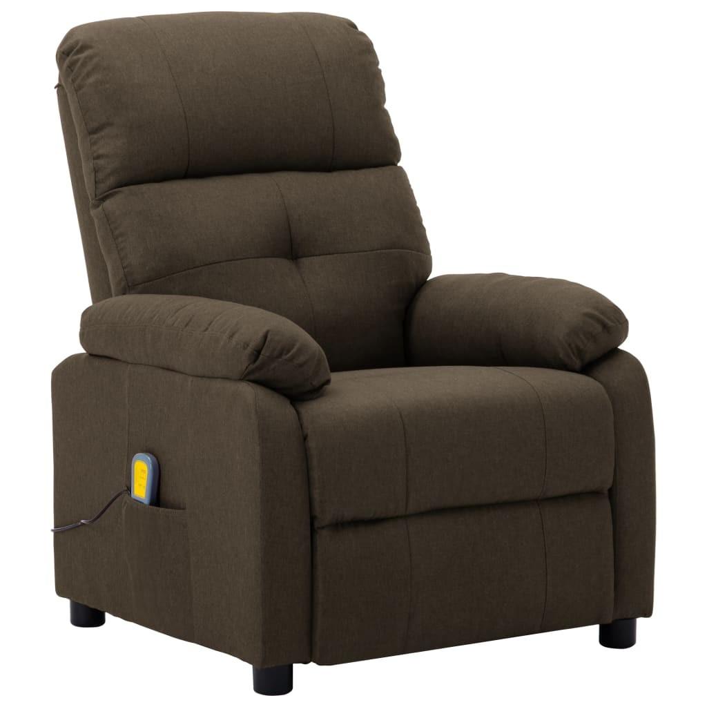 Massagestol stof brun