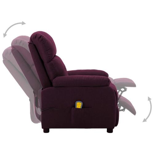 Massagestol stof lilla