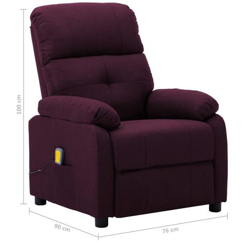 Massagestol stof lilla