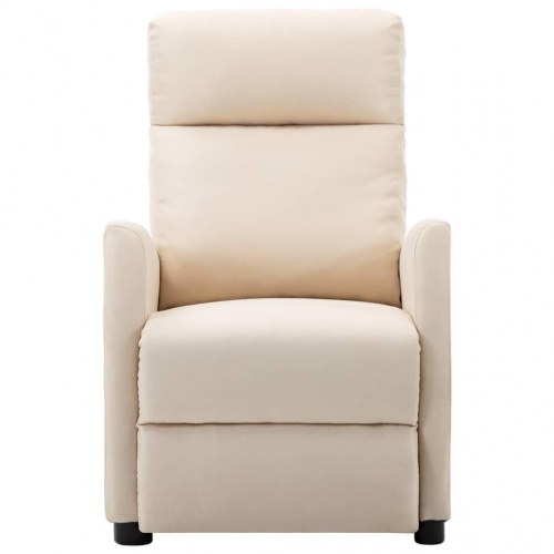 Massagestol stof cremefarvet