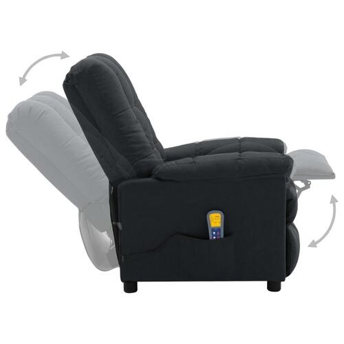 Massagestol stof mørkegrå