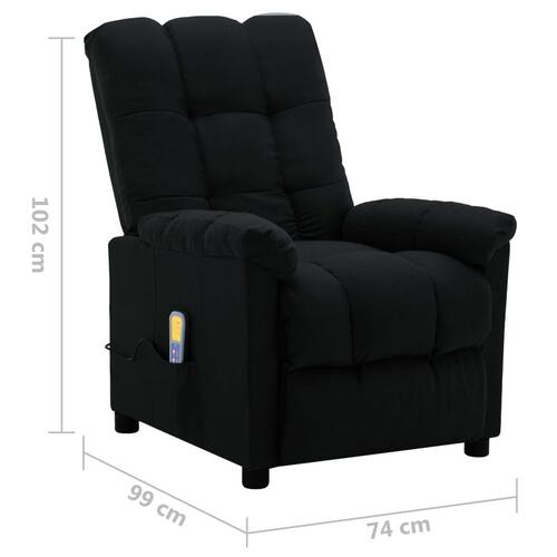 Massagestol stof sort