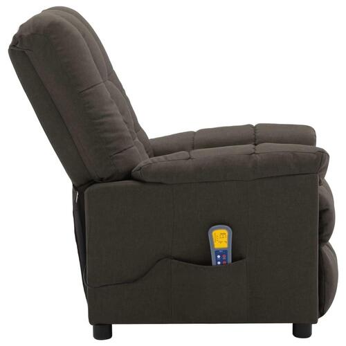 Massagestol stof gråbrun