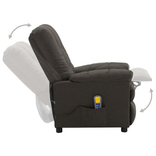Massagestol stof gråbrun