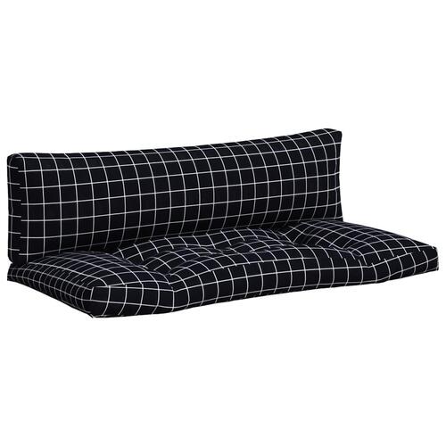 Pallehynder 2 stk. oxfordstof ternet sort