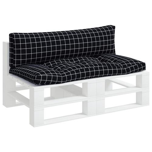 Pallehynder 2 stk. oxfordstof ternet sort