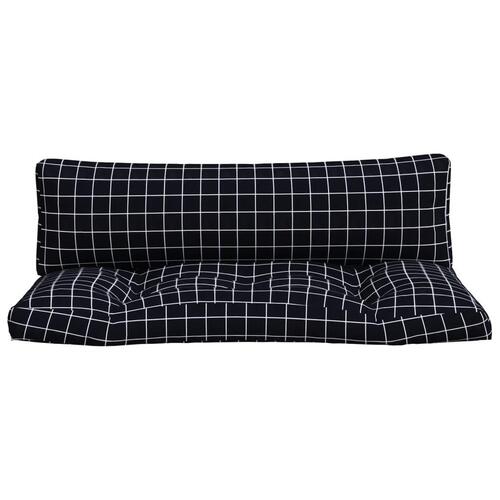 Pallehynder 2 stk. oxfordstof ternet sort