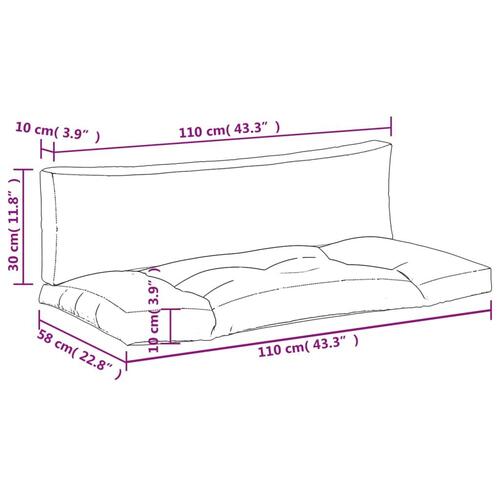 Pallehynder 2 stk. oxfordstof ternet sort