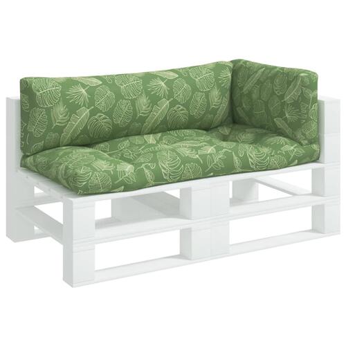 Pallehynder 3 stk. oxfordstof bladmønster