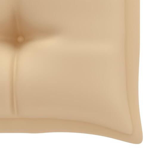 Hynde til havebænk 110x50x7 cm stof beige (OUTLET A)