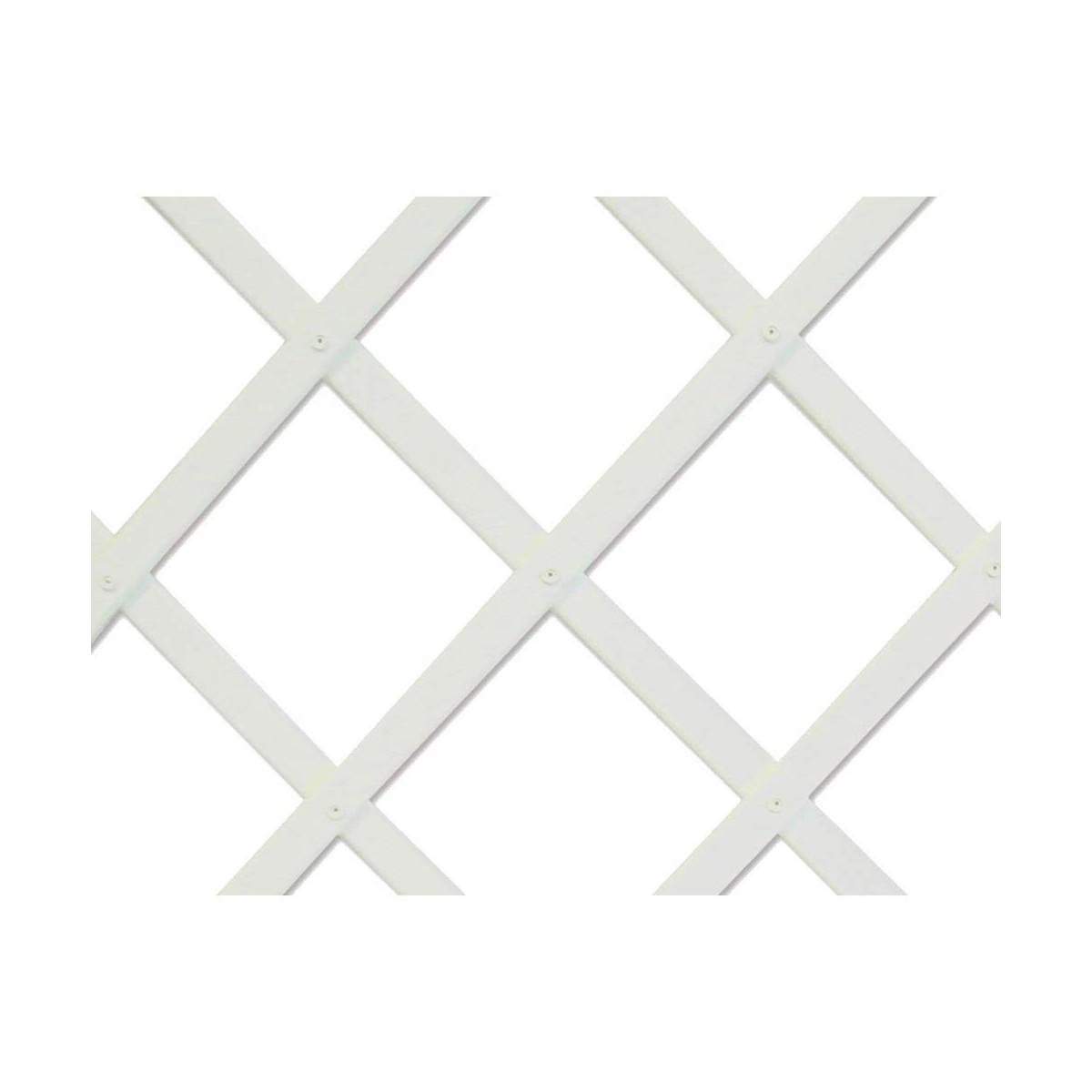 Nortene havehegn 0,5 × 1,5 m - hvid PVC, foldbart