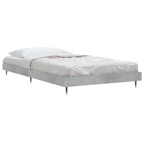 Sengeramme 90x190 cm i konstrueret træ - betongrå