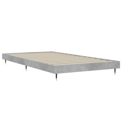 Sengeramme 90x190 cm i konstrueret træ - betongrå