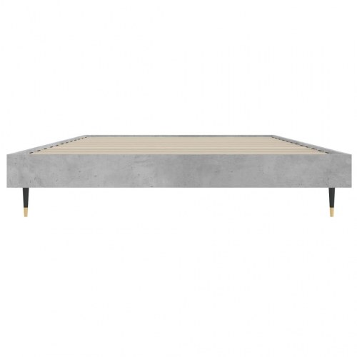 Sengeramme 90x190 cm i konstrueret træ - betongrå