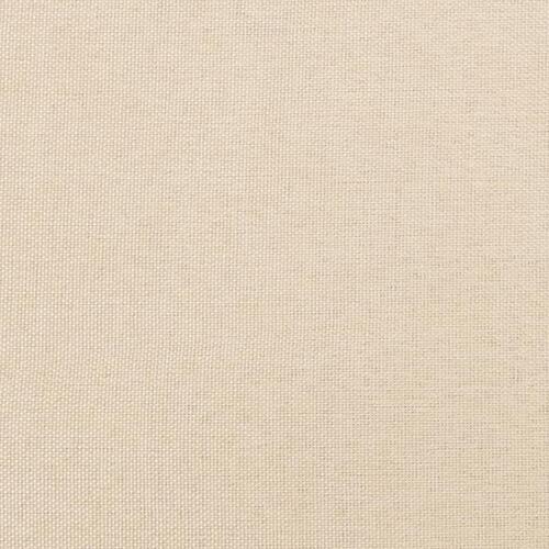 Kontinentalseng med madras 140x190 cm stof cremefarvet