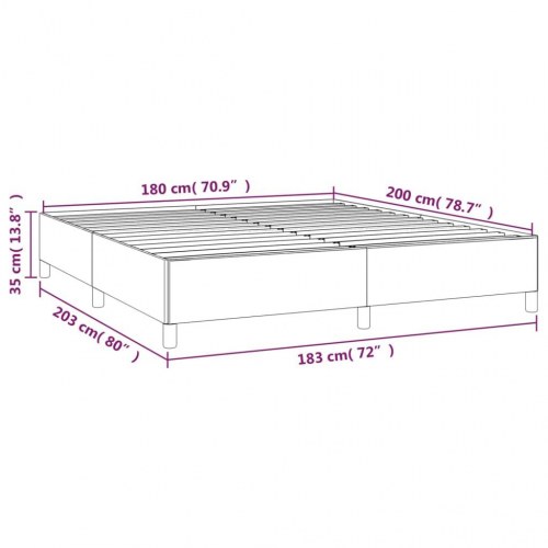 Kontinentalseng med madras 180×200 cm - stof, sort