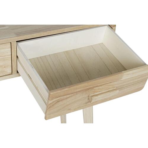 Konsol Natur Gummitræ Træ MDF 80 x 30 x 74 cm