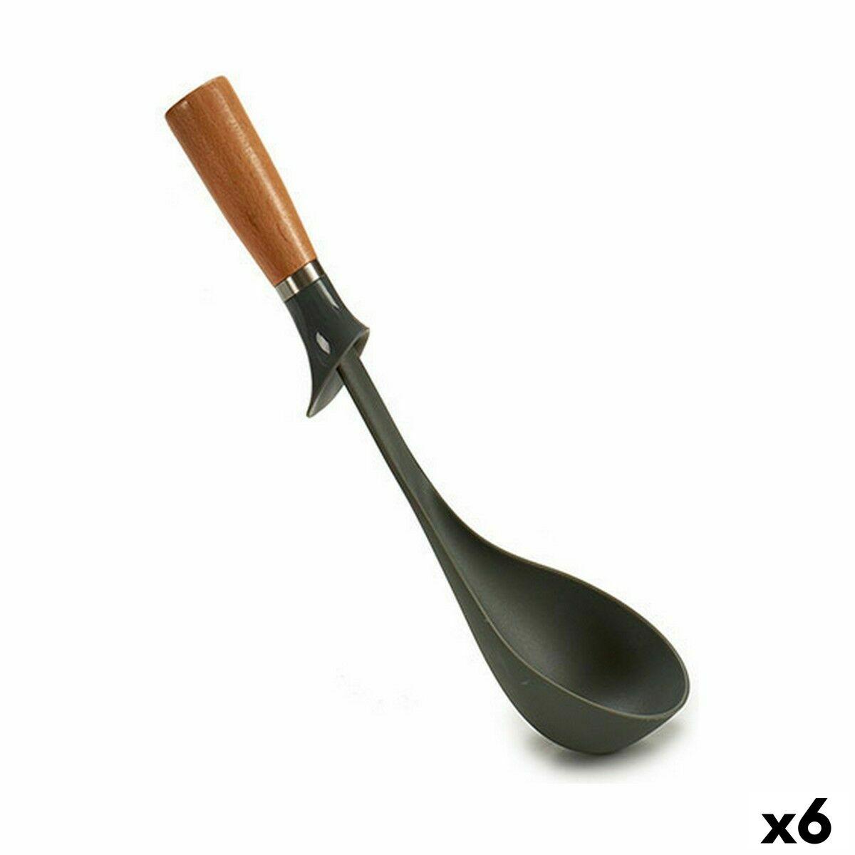 Suppeske / øse brun/grå 11 × 33 × 8,5 cm (6 stk.) billede