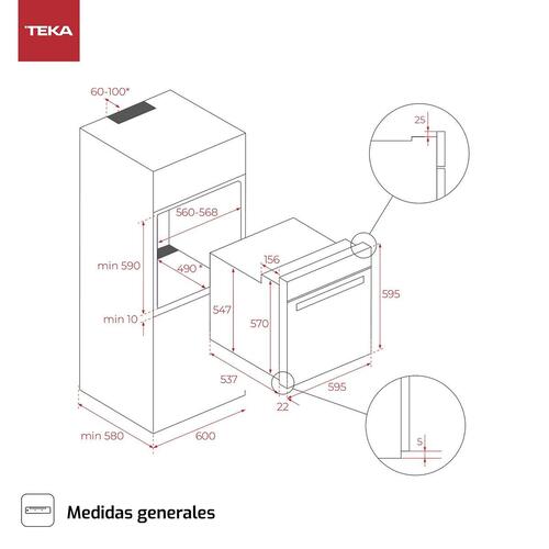 Multiformåls-ovn Teka HCB6526 1400 W 70 L 71 L
