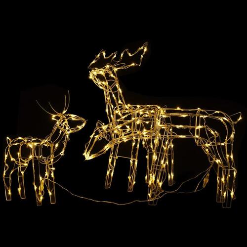 Juledekoration i 3 dele rensdyr 229 LED'er